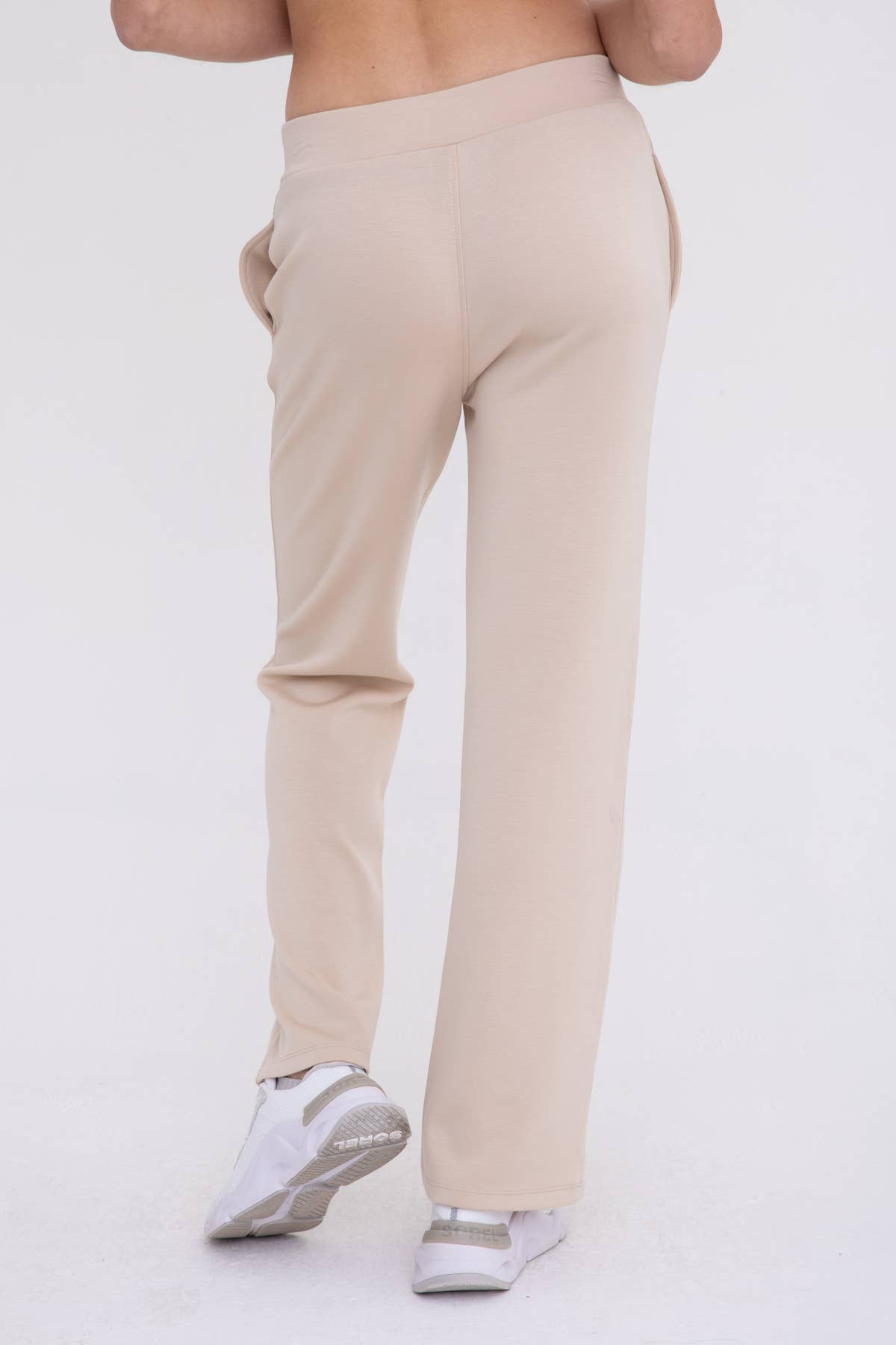 Elevated Flared Lounge Pants: Natural