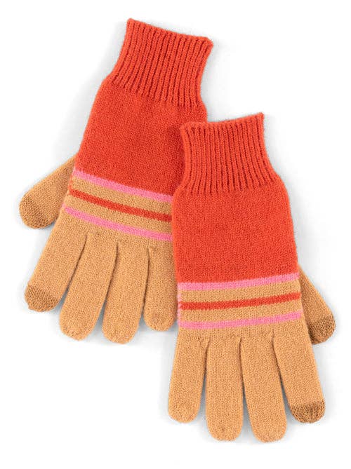 RORY TOUCHSCREEN GLOVES: Rust