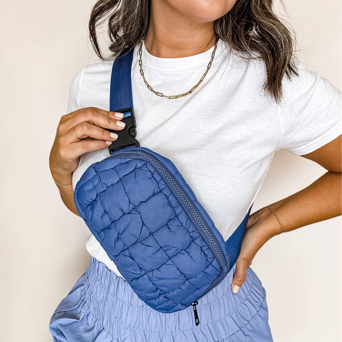 Puff Fanny Pack, Puff Waist Bag, Puff Crossbody, Belt Bag: Espresso