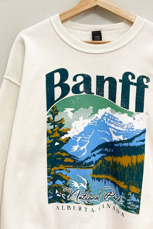 Banff National Park Oversized Sweatshirt