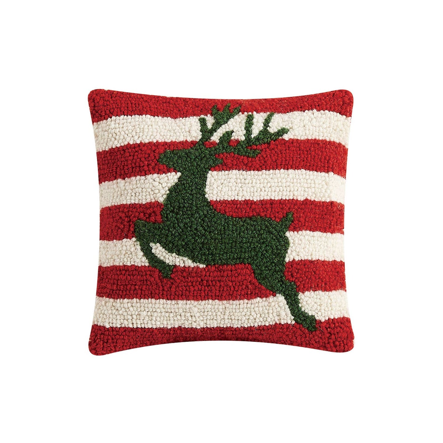 Reindeer Stripes Hook Pillow - Christmas