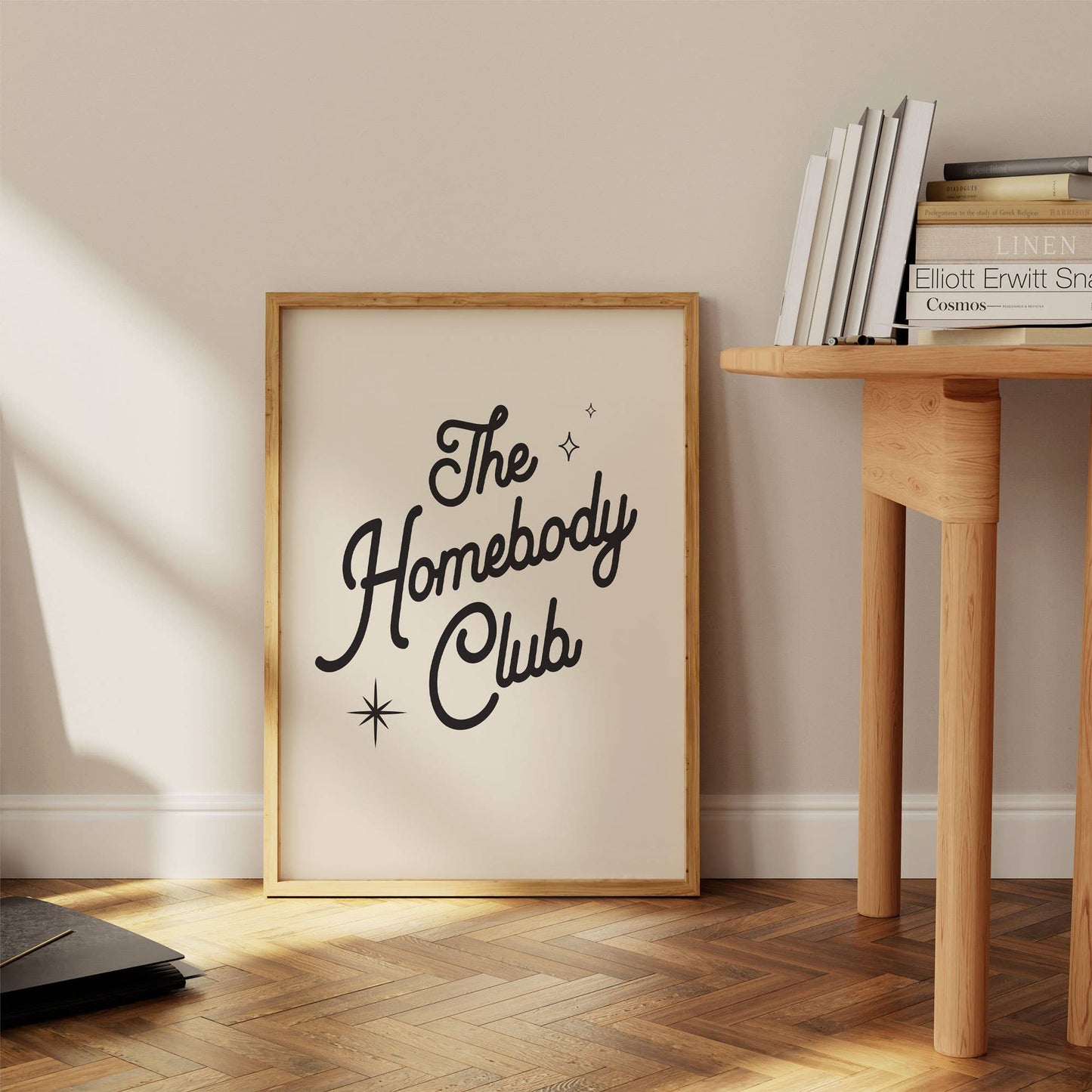 The Homebody Club Print | Colorful Wall Art: White / 8 x 10"