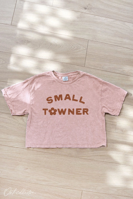 Small Towner Cropped Mineral Graphic Top