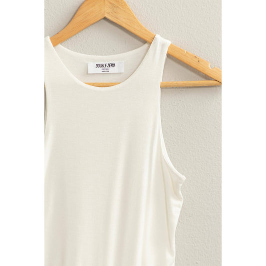 High-neck Bodysuit- White