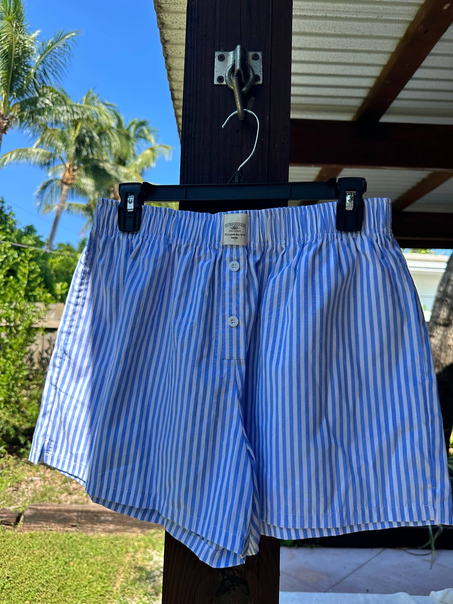 Everyday Boxer Shorts: Blue Stripes