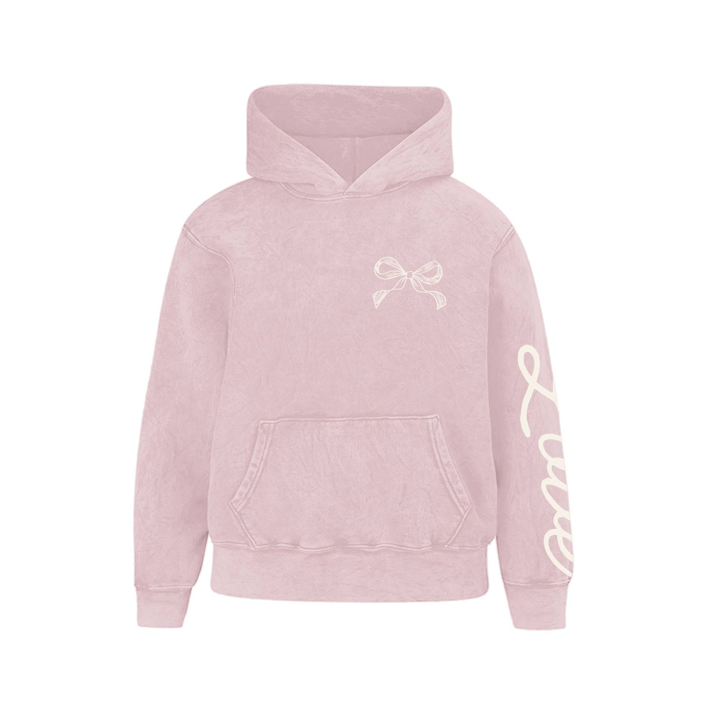 Kids Love People Hoodie-Washed Pink