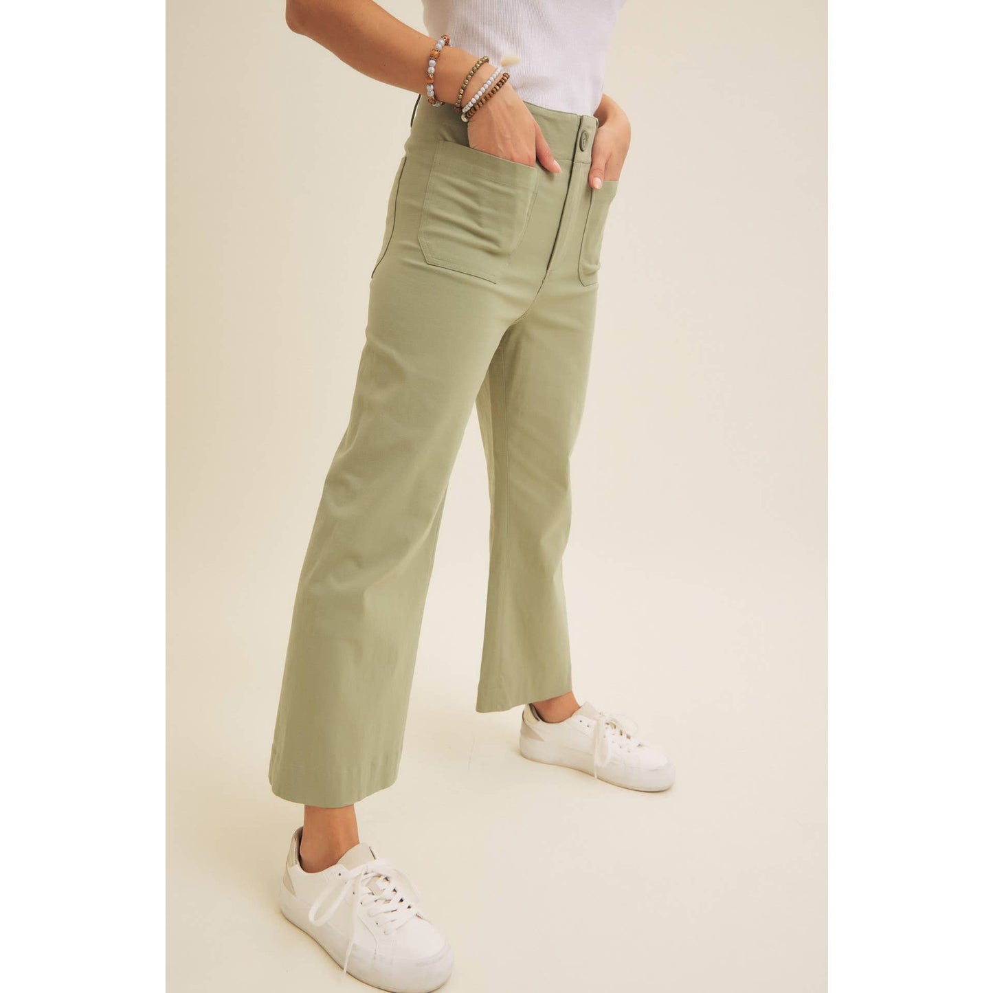 Katie Stretch Linen Pants