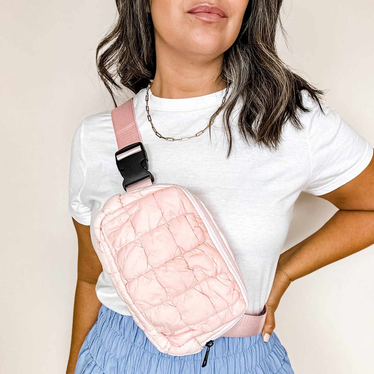 Puff Fanny Pack, Puff Waist Bag, Puff Crossbody, Belt Bag: Espresso