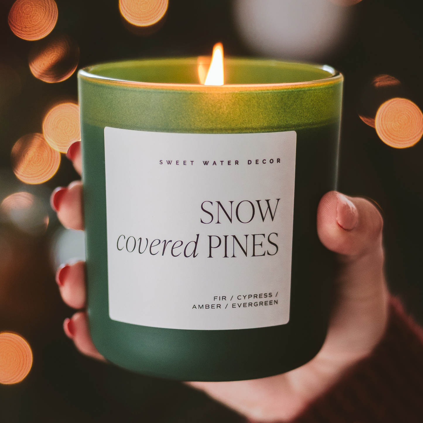 *NEW* Snow Covered Pines 15 oz Soy Candle, Matte Jar