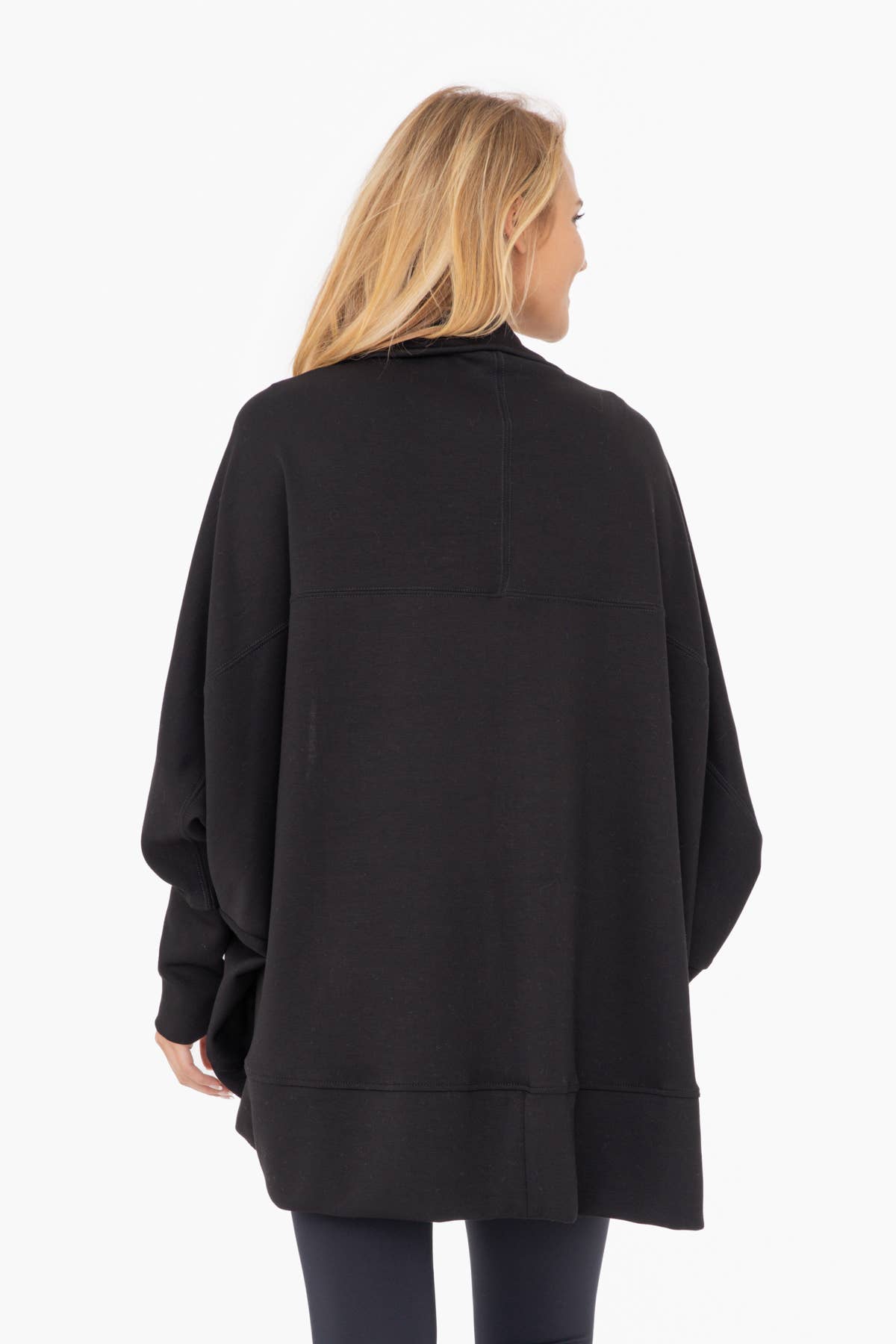 Elevated Cocoon Cardigan: BLACK