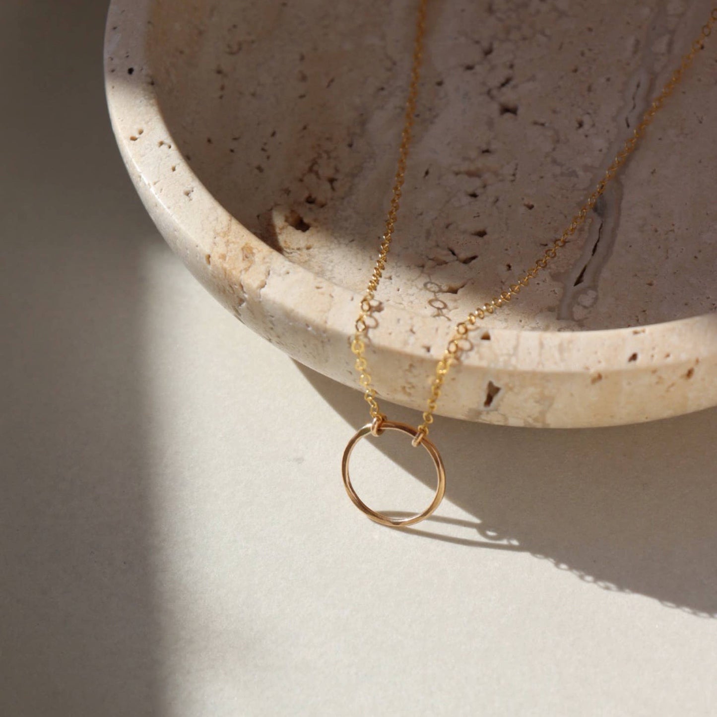 Eternity Necklace  | 14k Gold fill and Sterling Silver: 18" / Sterling Silver