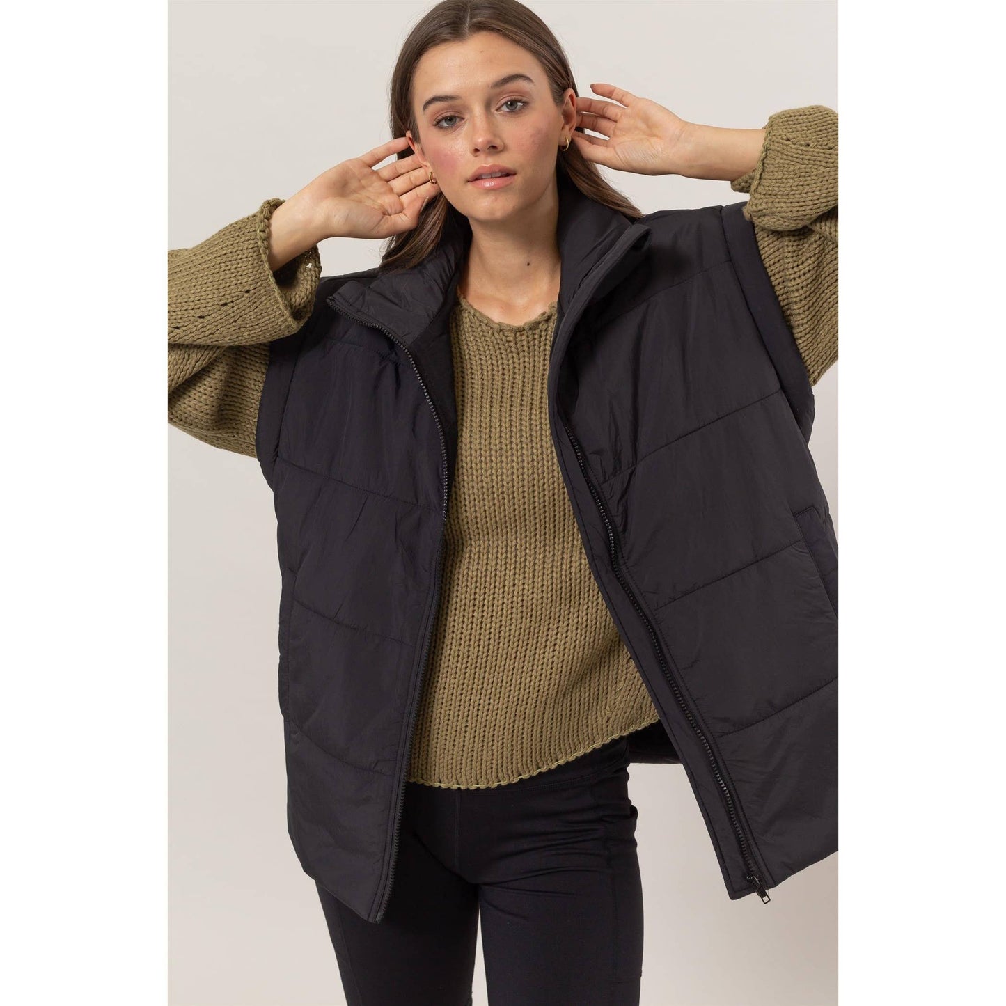 Midnight Oversized Puffer Vest