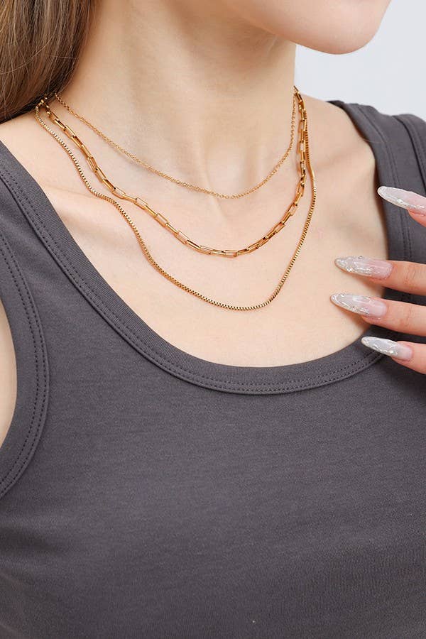 18K Layered Necklace