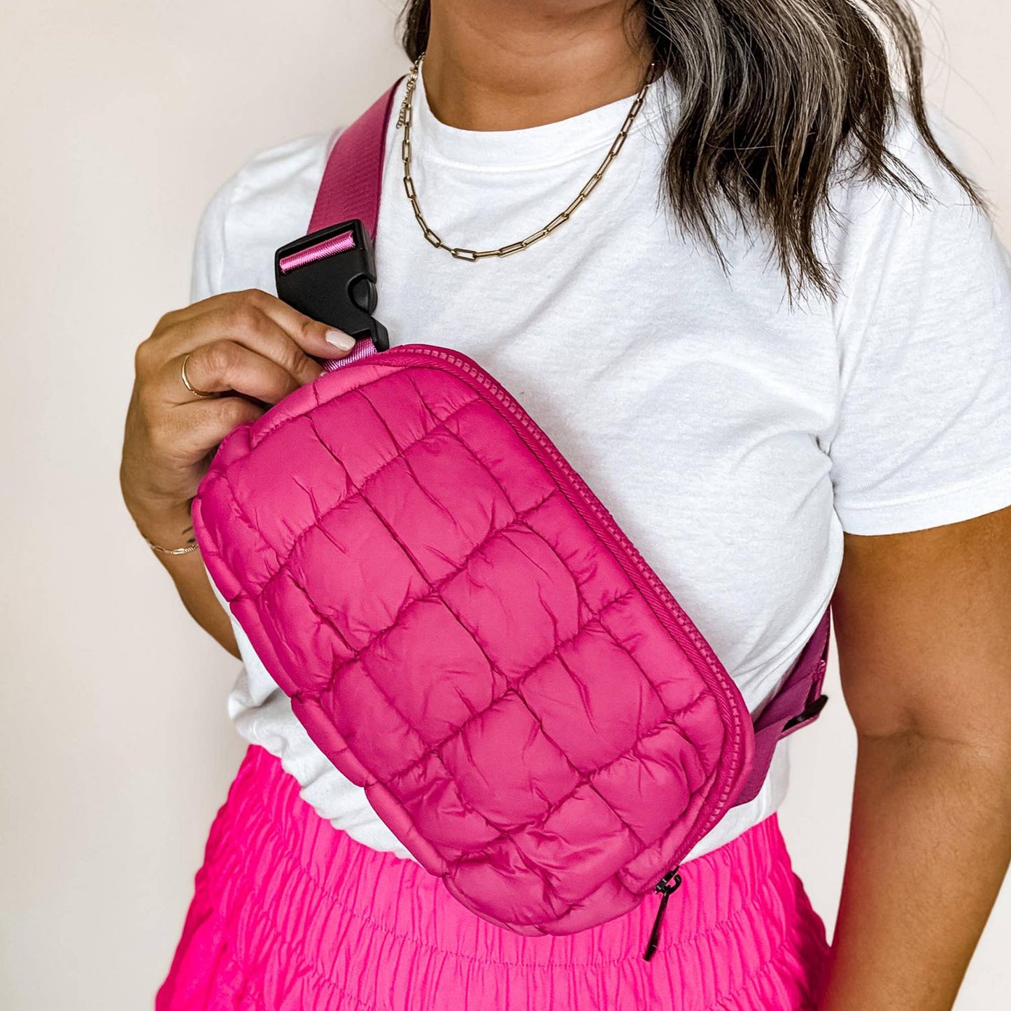 Puff Fanny Pack, Puff Waist Bag, Puff Crossbody, Belt Bag: Espresso