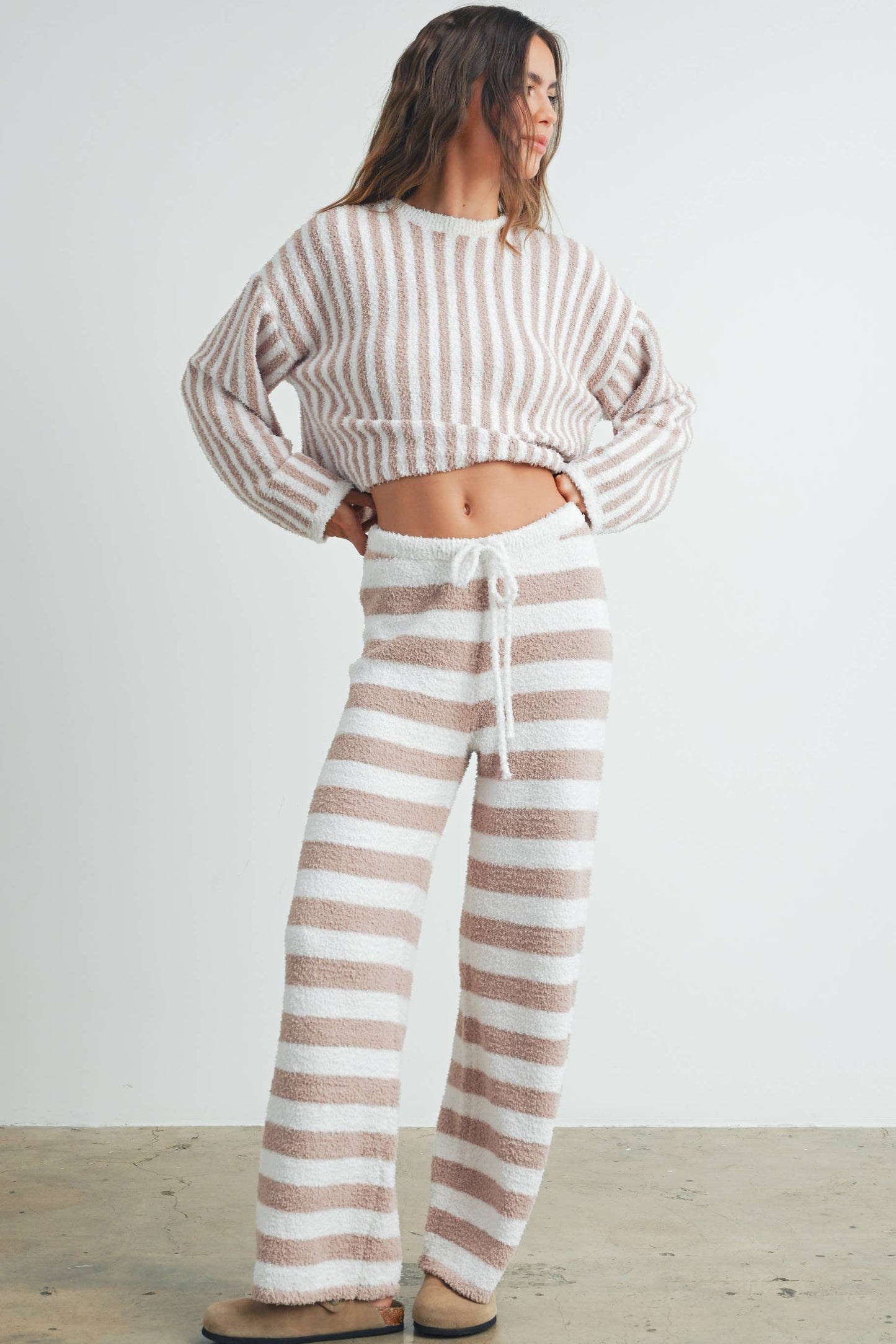 Striped Round Neck Sweater