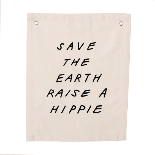 Save The Earth Canvas Banner