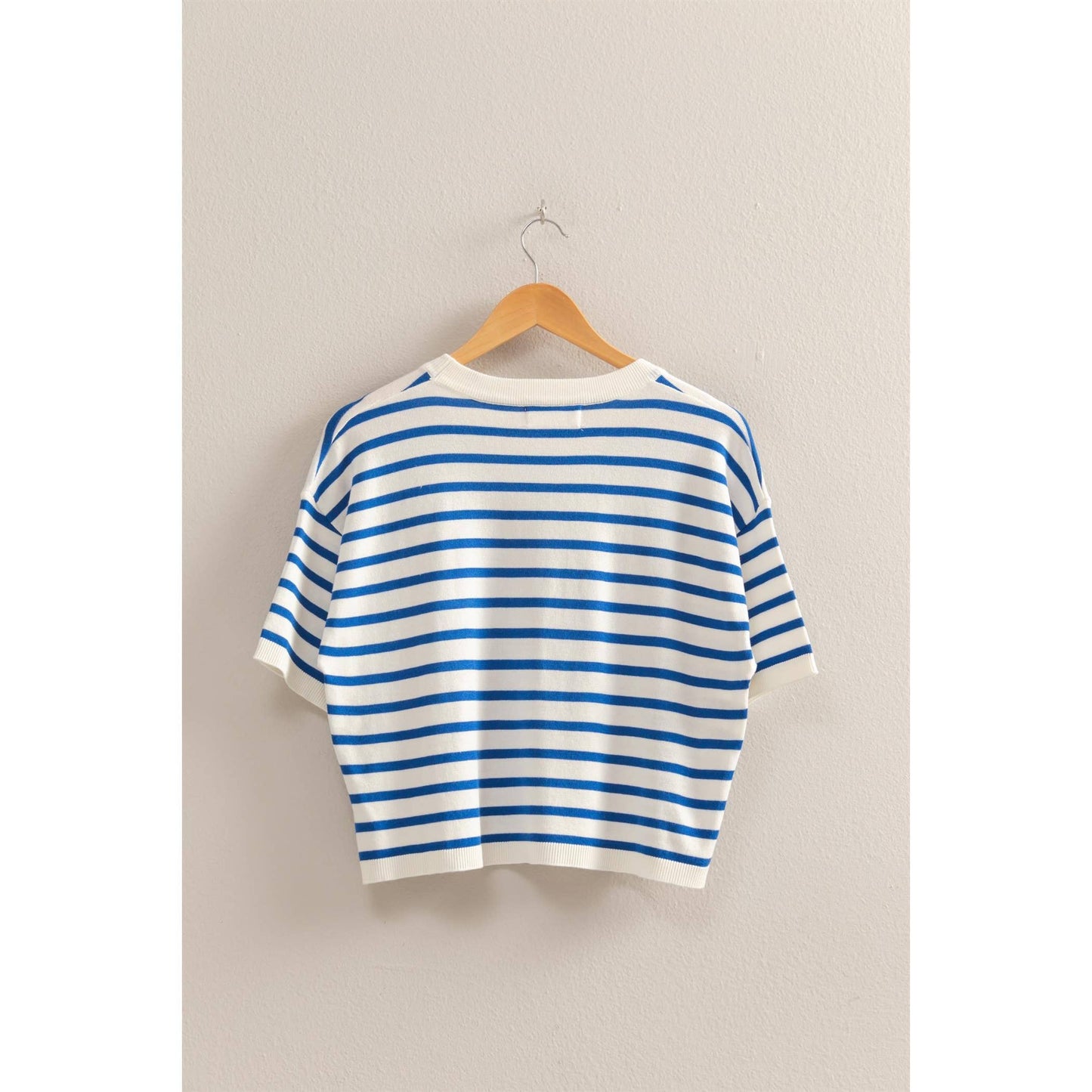 Round Neck Striped Top