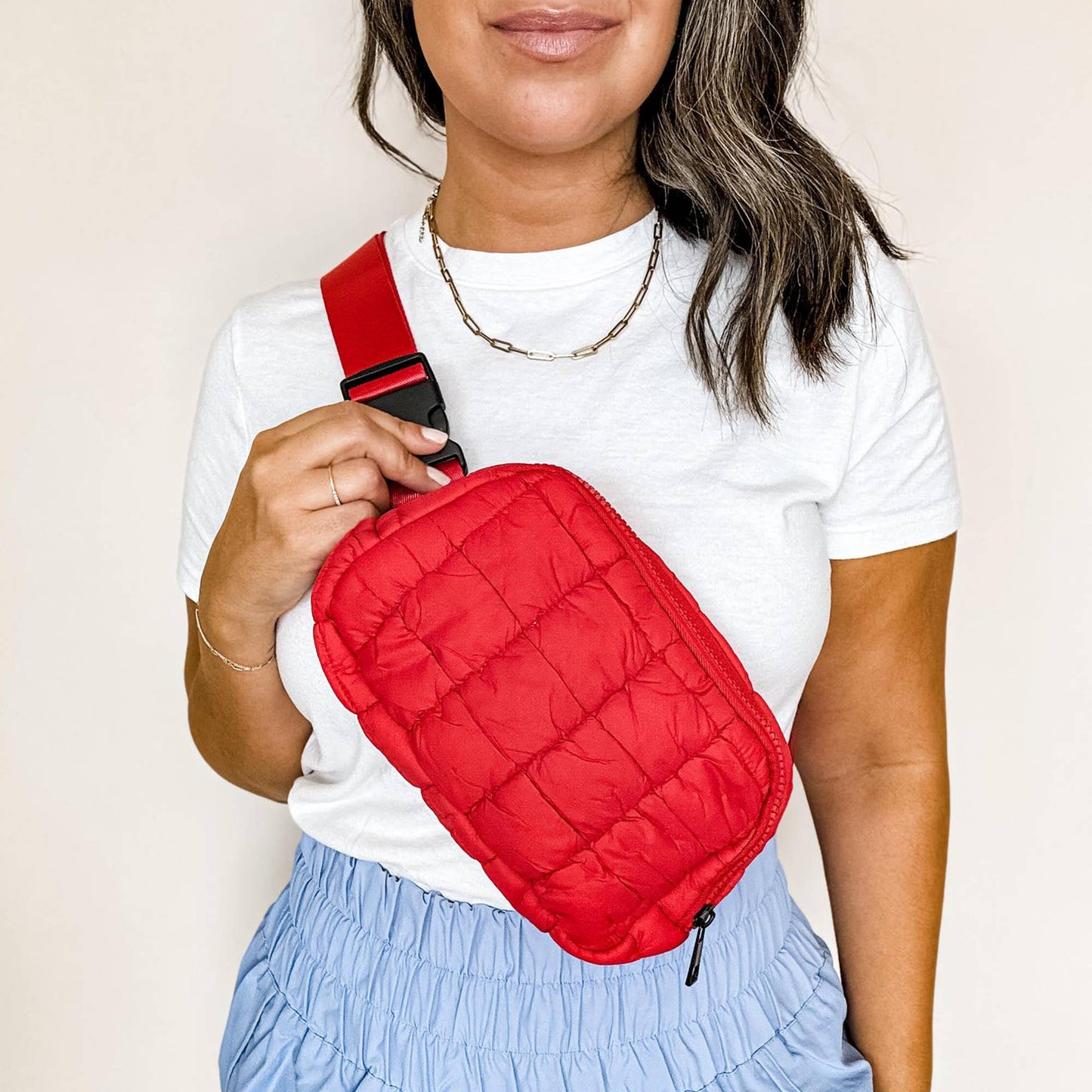 Puff Fanny Pack, Puff Waist Bag, Puff Crossbody, Belt Bag: Espresso