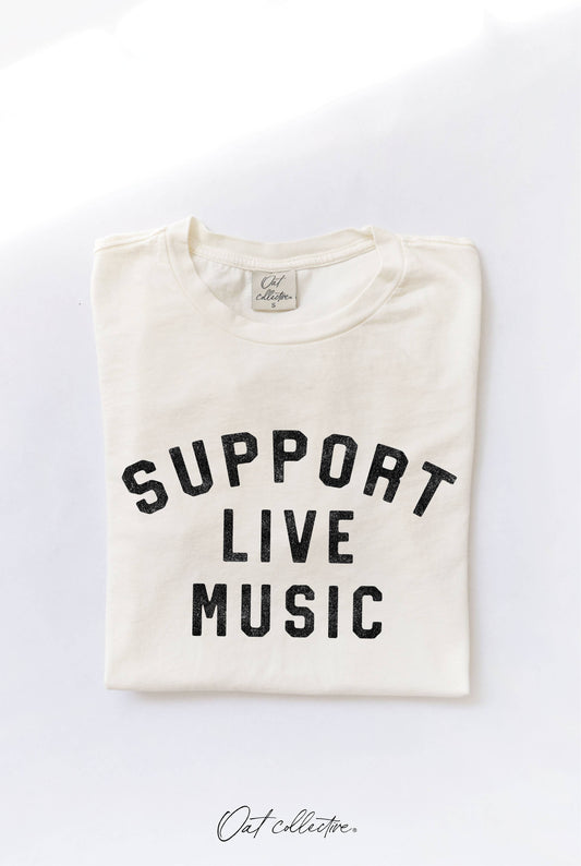 Support Live Music Mineral Graphic Tee