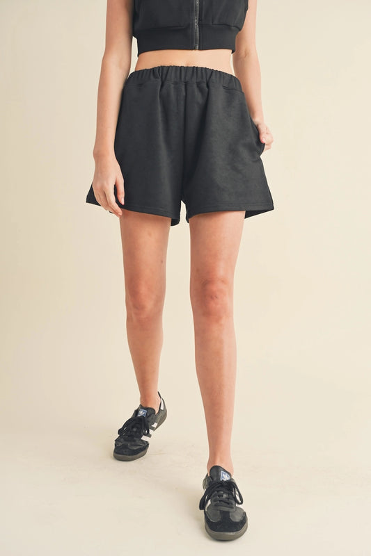 Brush-Soft High Waisted Sweat Shorts