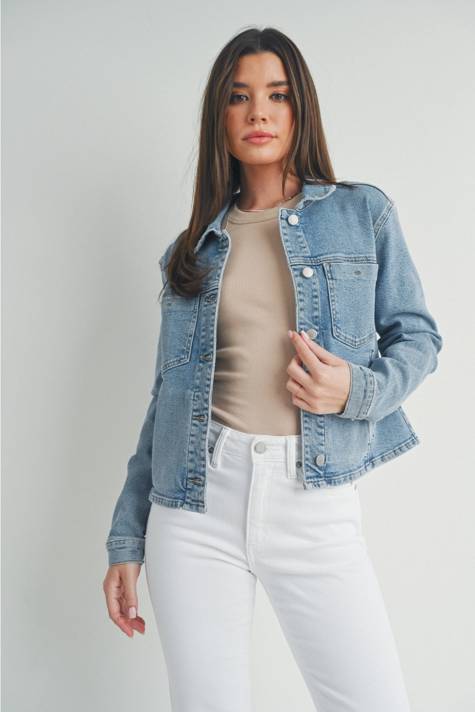 Stretchy Classic Denim Jacket