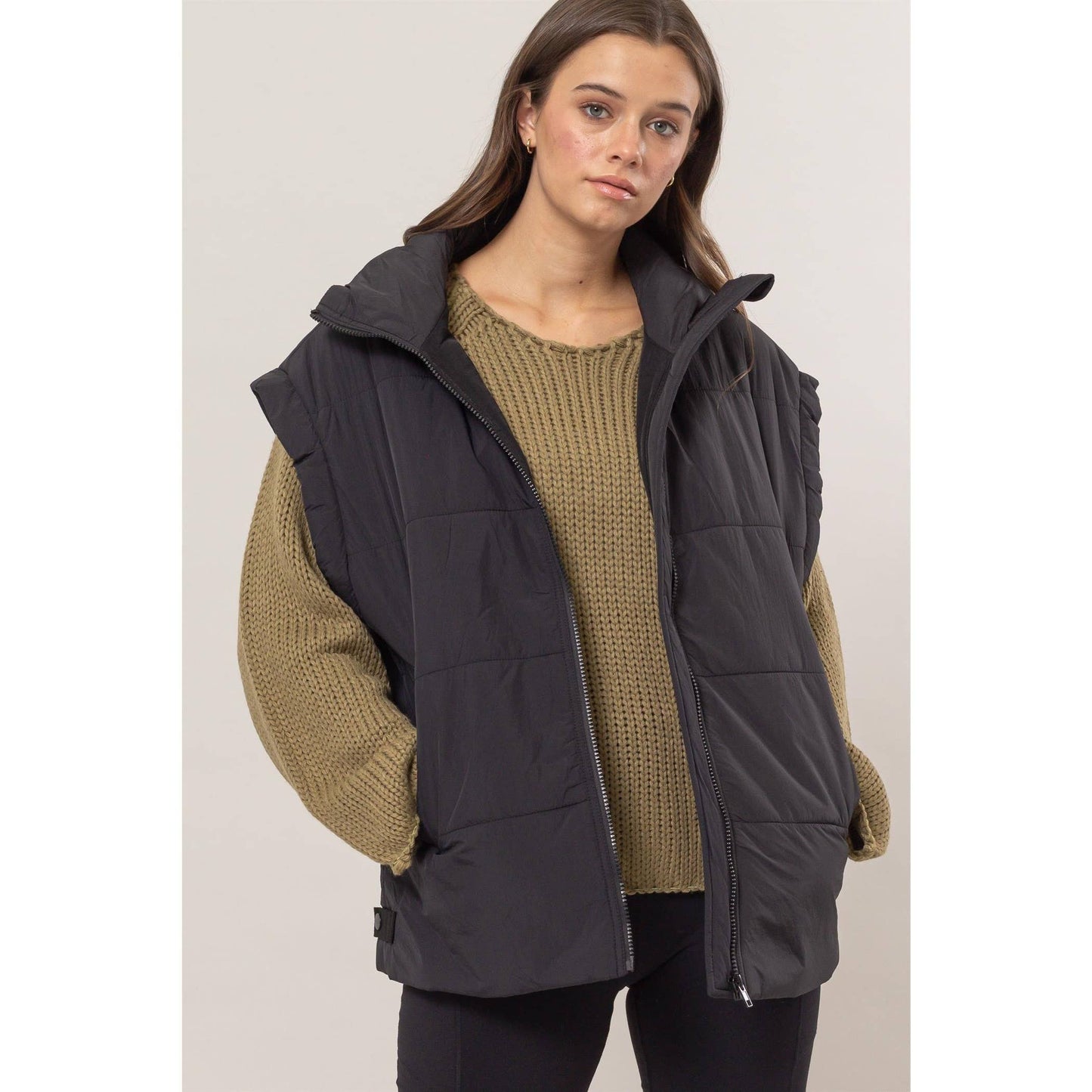 Midnight Oversized Puffer Vest