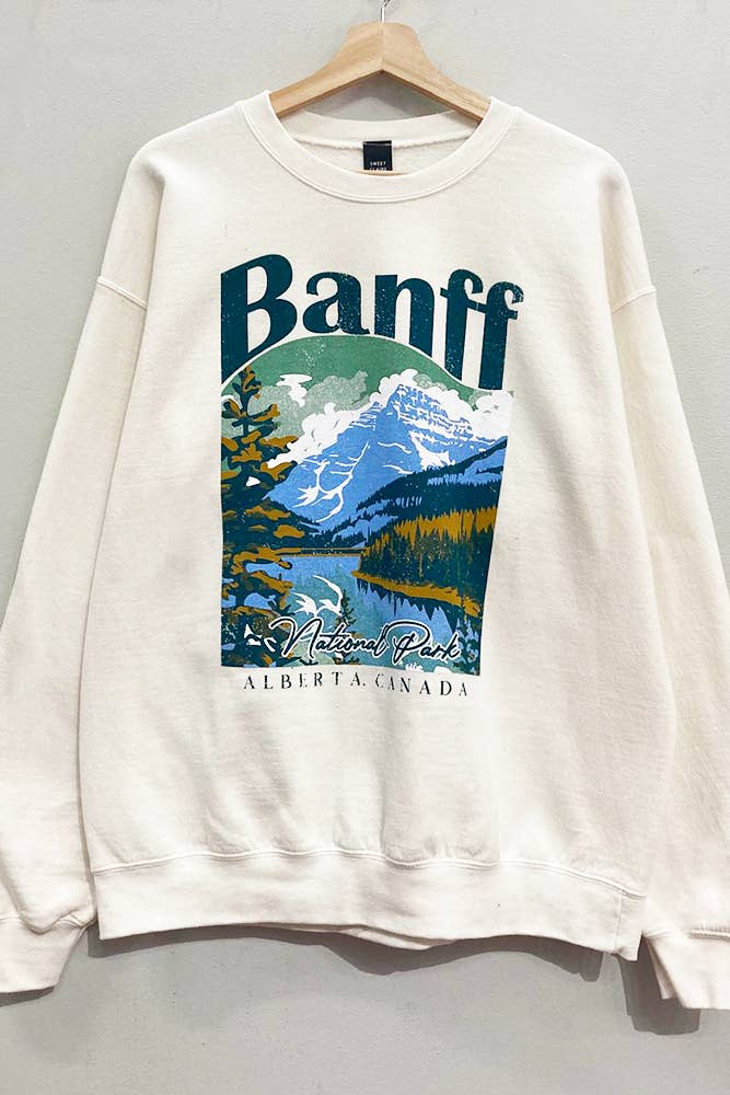 Banff National Park Oversized Sweatshirt