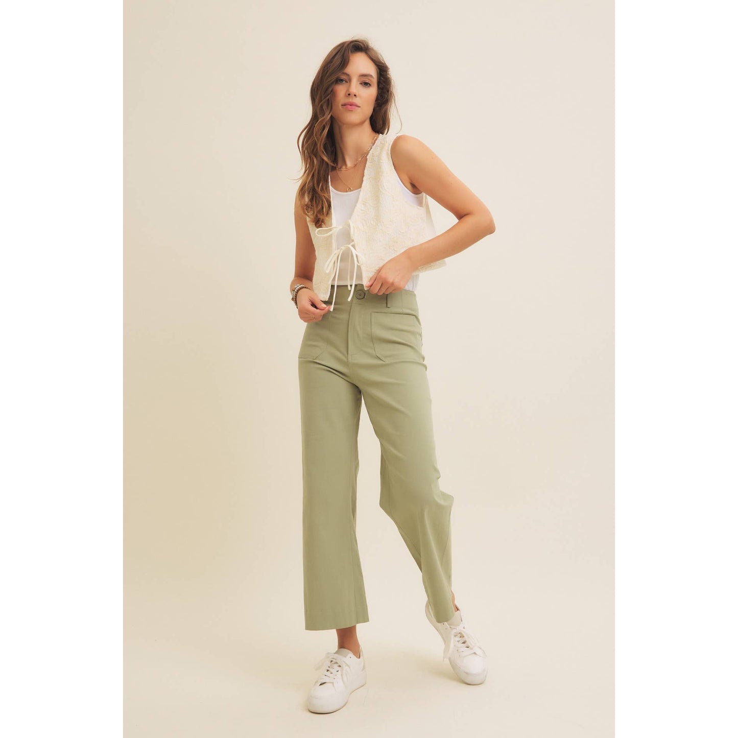 Katie Stretch Linen Pants