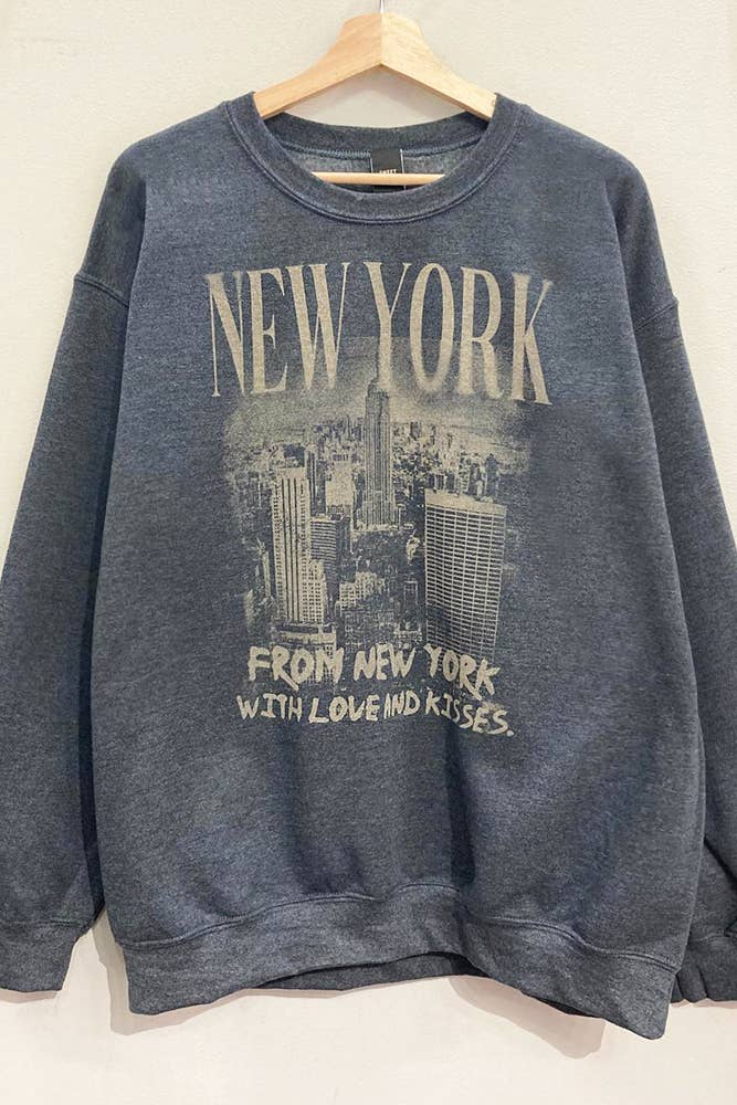 New York Oversized Graphic Sweatshirt