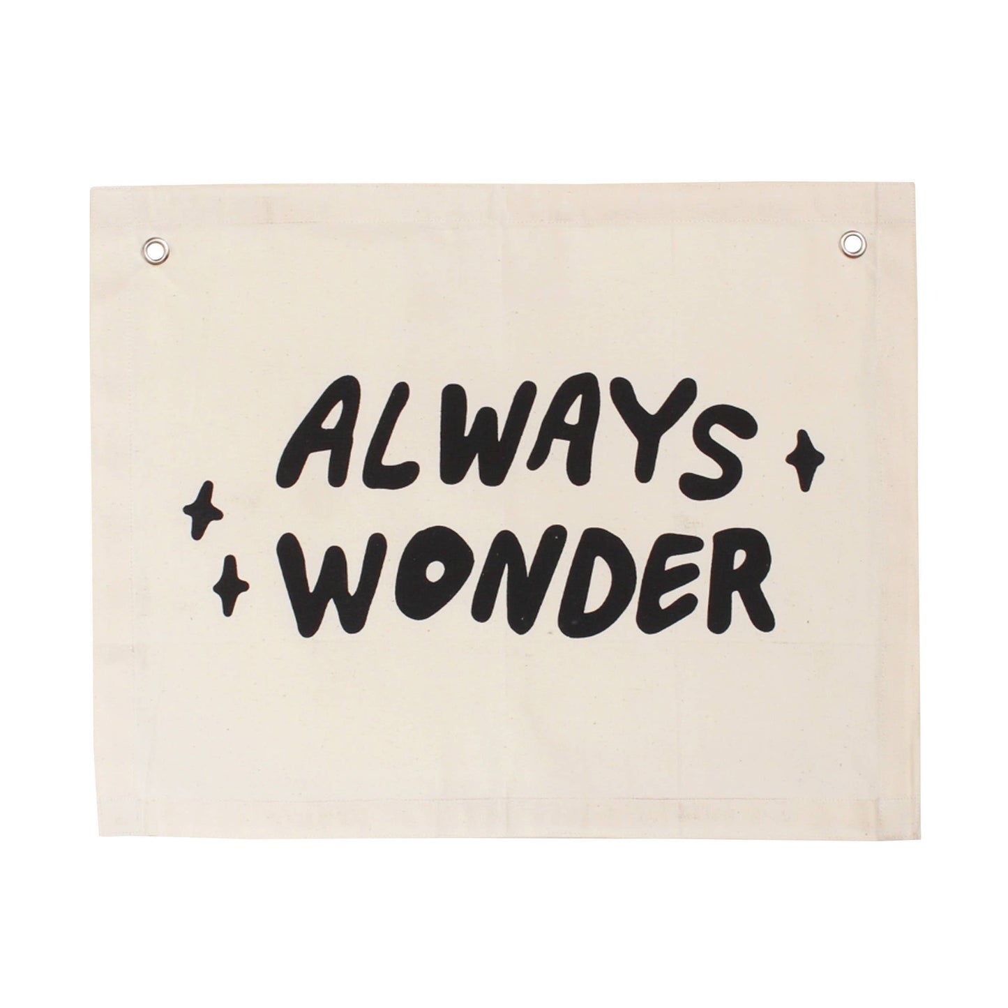 Always Wonder Canvas Banner