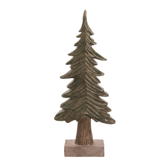 SALE Christmas Large Resin Tree Figurine: Resin