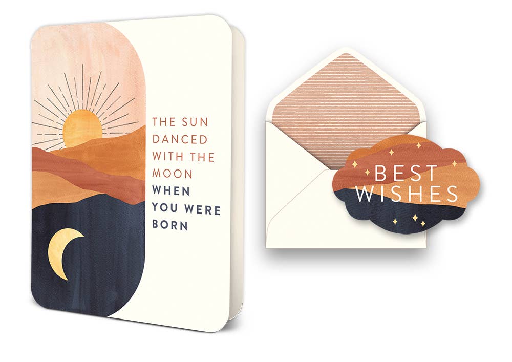 The Sun Danced With the Moon  Deluxe Greeting Card