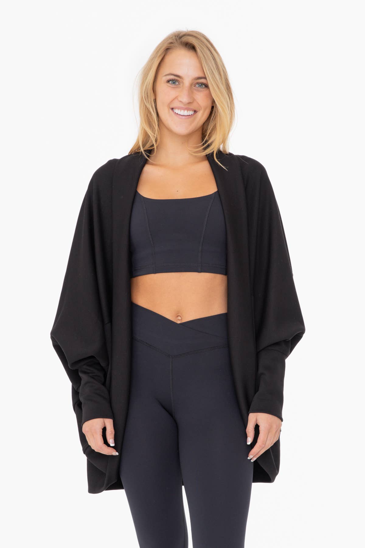 Elevated Cocoon Cardigan: BLACK