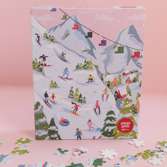 Snowy Slopes - 500 Piece Jigsaw Puzzle