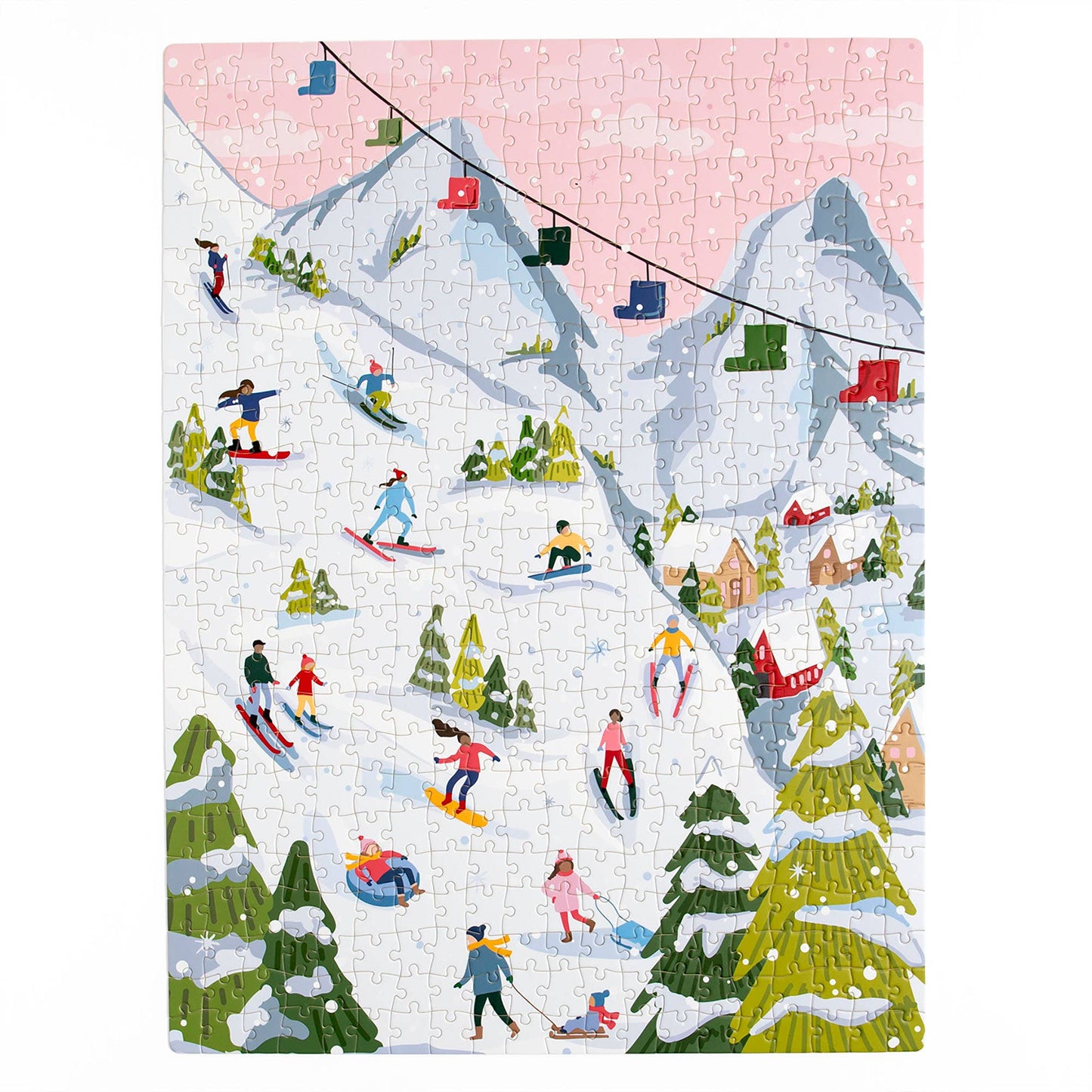 Snowy Slopes - 500 Piece Jigsaw Puzzle