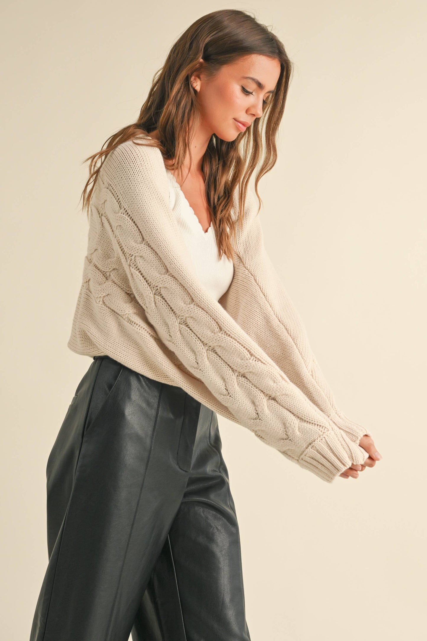 Cable Knit Shrug